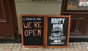 A Stockholm bar open during COVID19 crisis